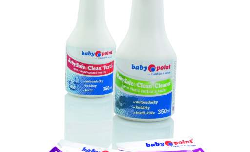 Trio novinek Baby Safe&Clean pro čištění, impregnaci a dezinfekci kočárků, autosedaček i oblečení