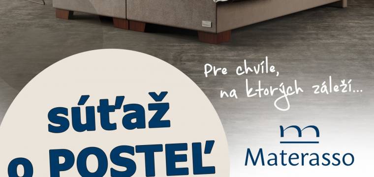 Soutěž o luxusní kontinentální postel VELORUM Materasso